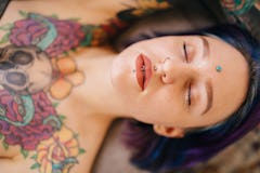 Woman has vivid sex dream in her sleep.