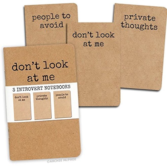 3 Introvert Notebooks - People To Avoid