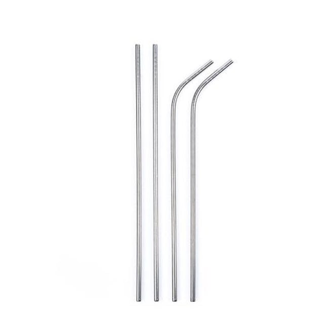 X Straw Stainless Steel Reusable Straws, 4 Pack