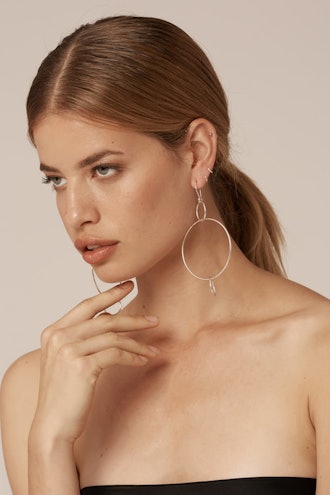 Linked Circle Hoop Earrings
