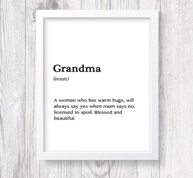 Grandma Print Definition