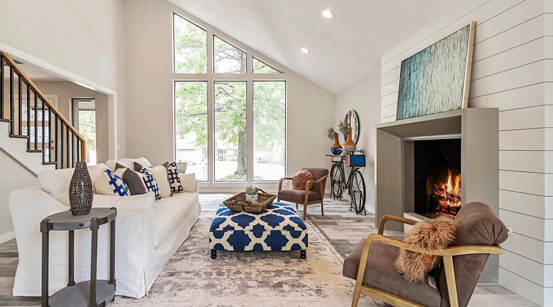 How To Add Color To A Neutral Living Room For Under 100