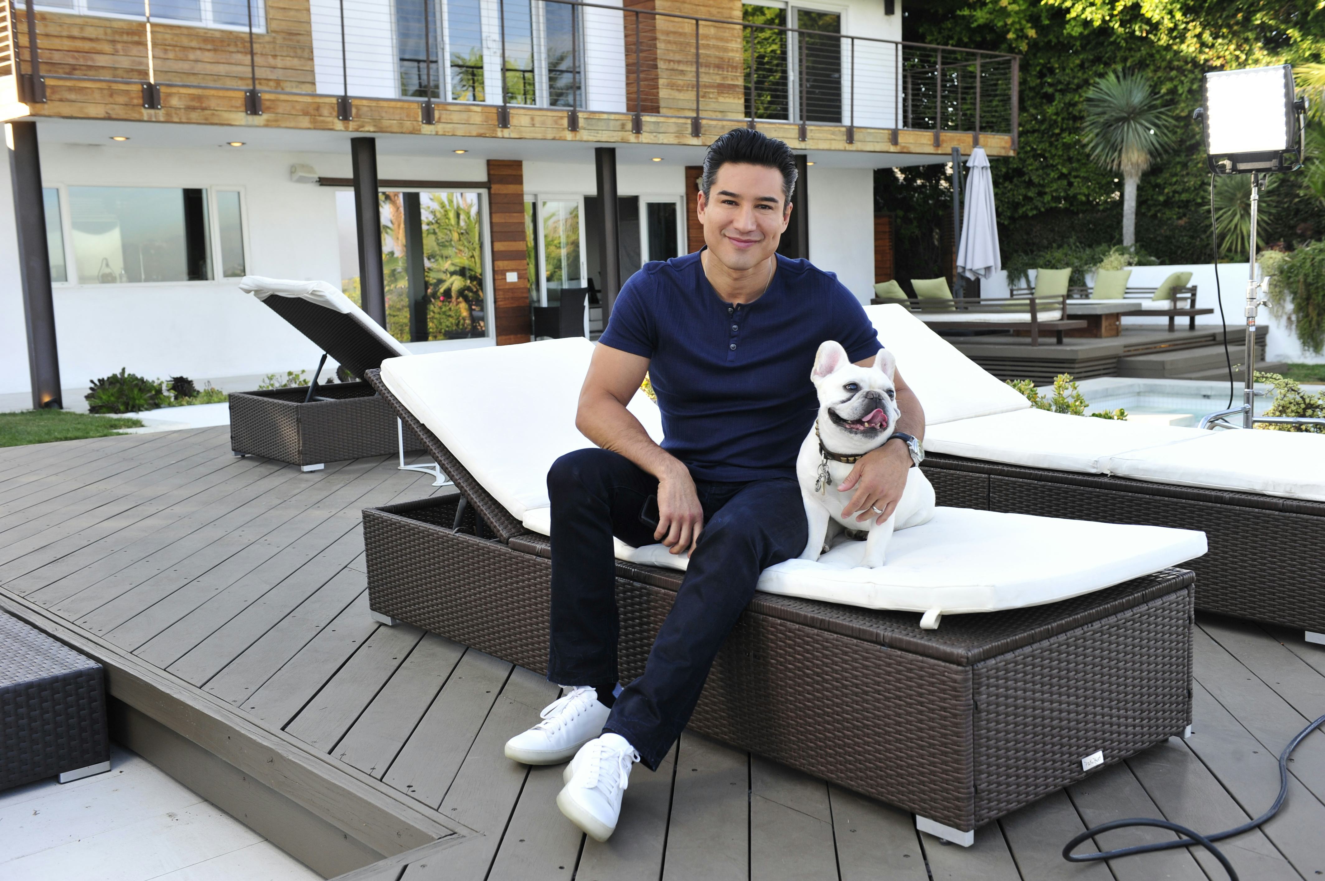 Mario Lopez & His French Bulldog Tell Romper What It Takes To Make A