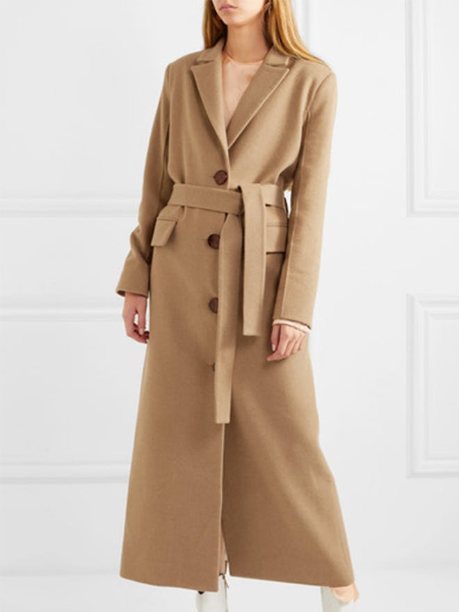 Belted Felt Coat