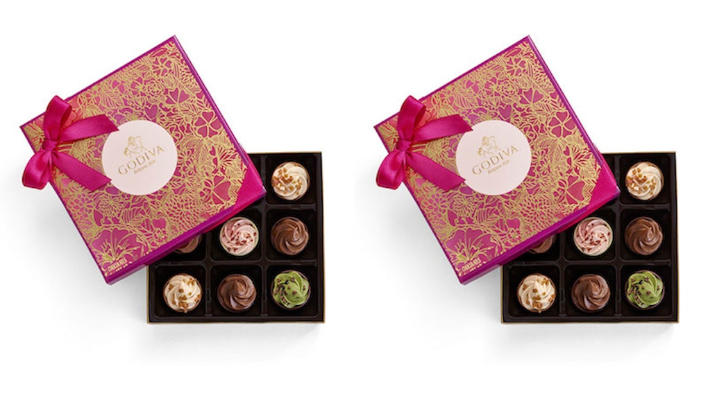 Godiva S Cupcake Inspired Chocolate Gift Box For Valentine S Day