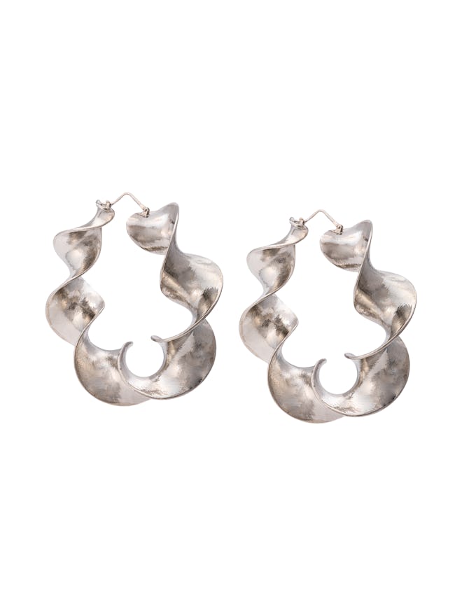 Altuzarra Twisted Silver Tone Earrings