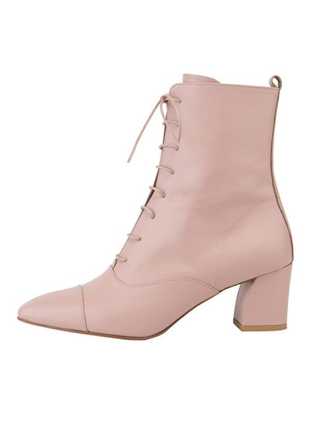 Pink Appia Leather Boots