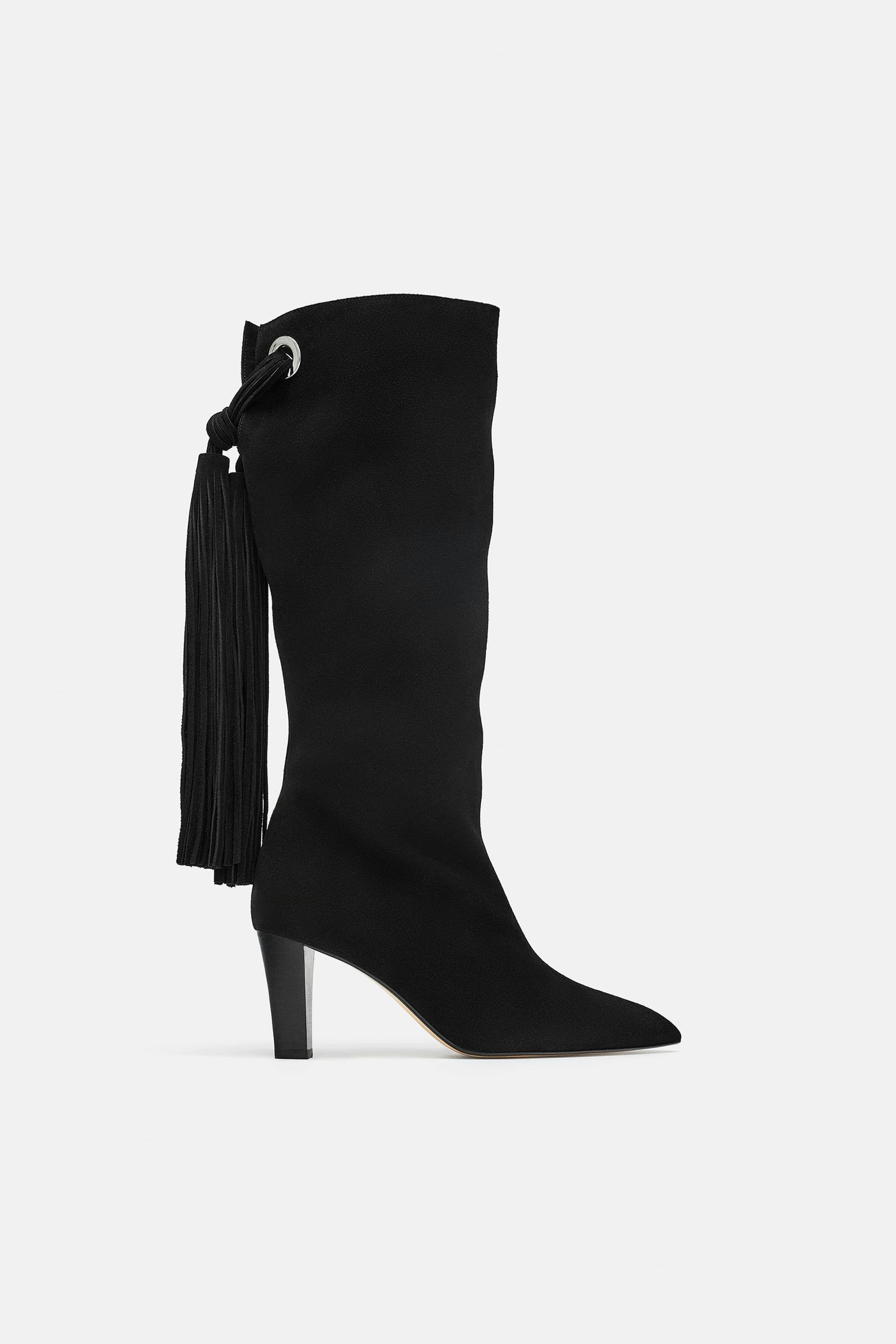 zara fringe boots