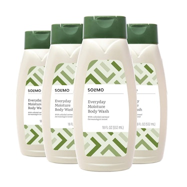 Solimo Everyday Moisture Body Wash, 4 Pack