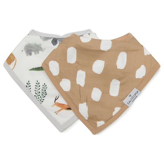 Muslin & Terry Cloth Bib Set