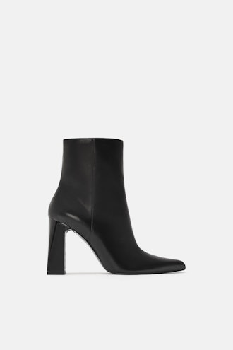 Zara Wide Heeled Ankle Boots