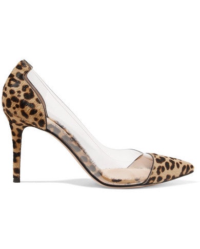 gianvito rossi cow print heels