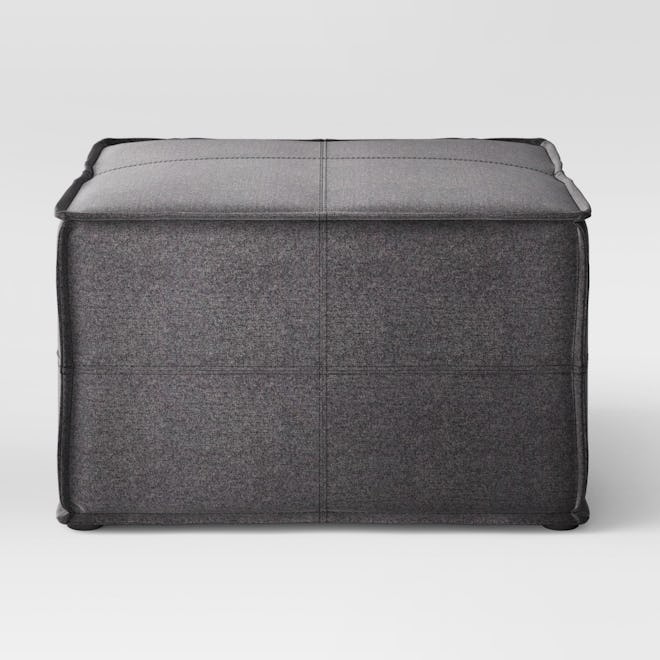 Troxell French Seam Large Ottoman Dark Gray - Project 62