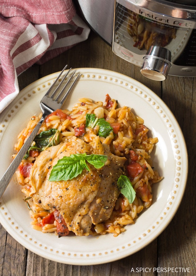 Instant Pot Recipes For Valentine's Day, instant pot herb chicken orzo