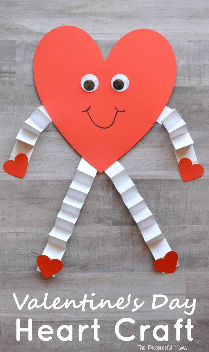 18 Easy Valentine S Day 2021 Crafts For Kids   9bea2467 6885 4d68 Ba40 1afccc133755 Valentines Day Heart Man Craft 