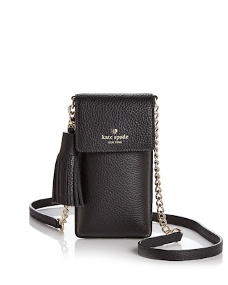 kate spade new york North/South Pebbled Leather iPhone Crossbody