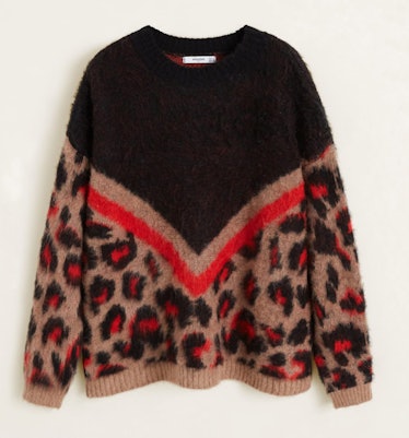 Leopard texture sweater