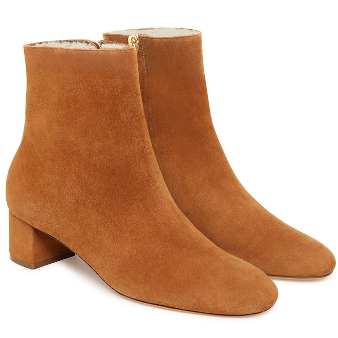 Shearling 40mm Ankle Boot in Cammello