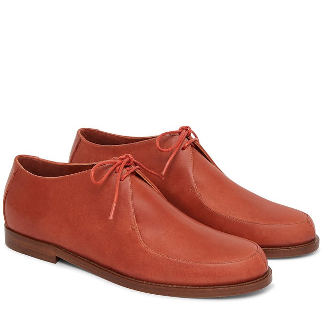 Vegetable Tanned Lace Up Oxford in Brandy