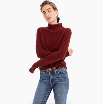 J. Crew Mockneck Sweat in Supersoft Yarn