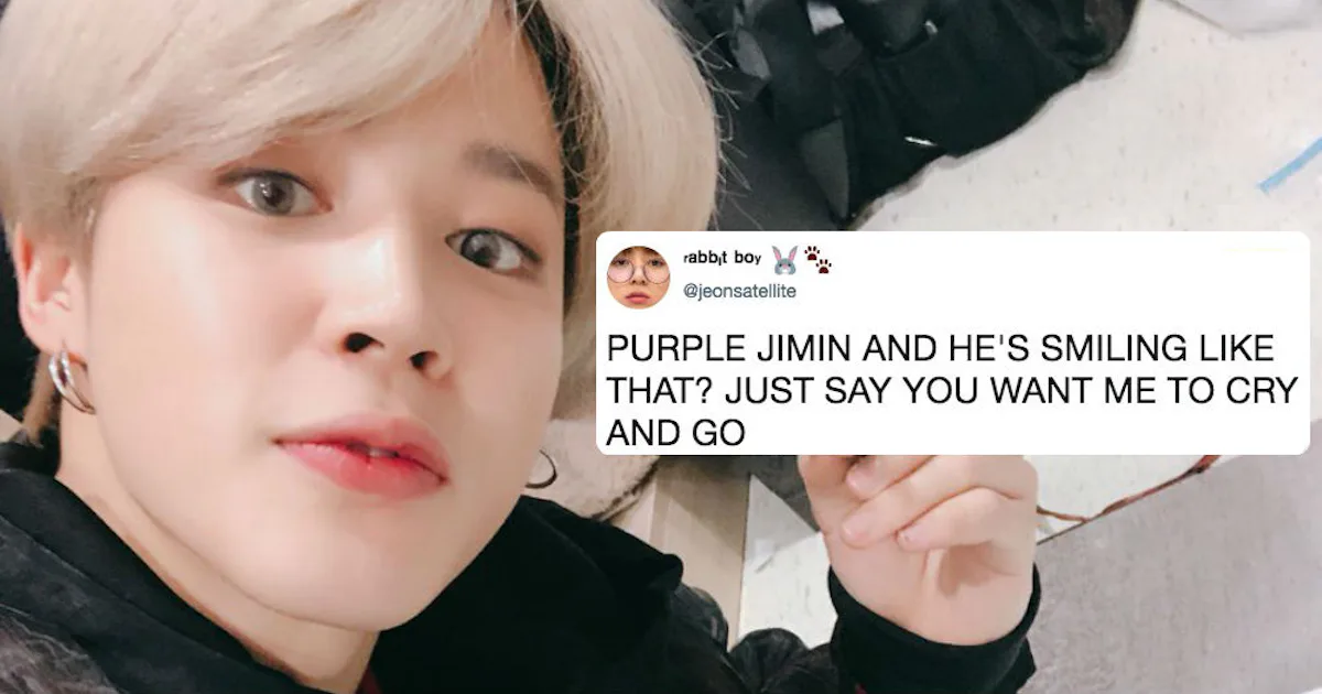 Jimin From Bts New Purple Hair At The Smas Takes I Purple You To An Epic New Level