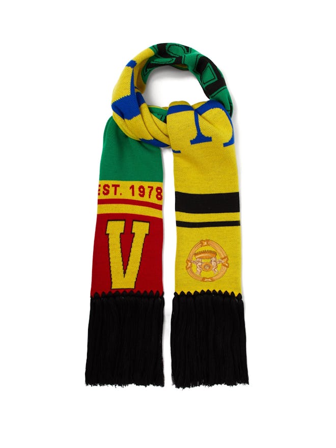 1978 Versace Team Wool Scarf 