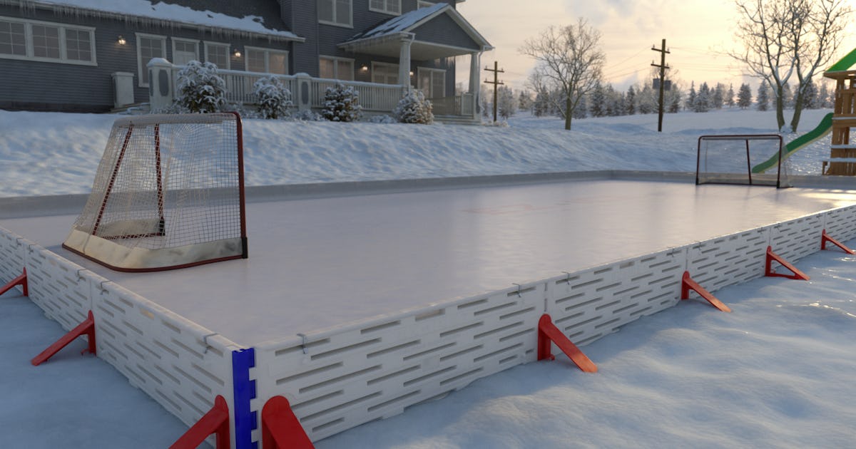 This Backyard Ice Rink You Can Assemble In 60 Minutes Is Winter Goals