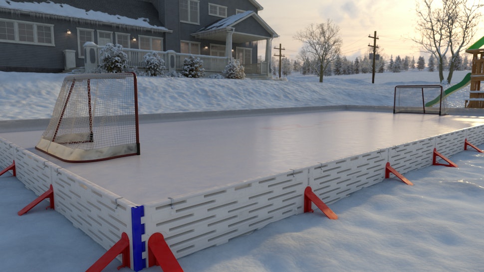 This Backyard Ice Rink You Can Assemble In 60 Minutes Is Winter Goals