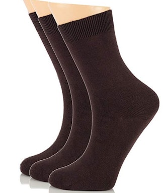 LAETAN Women's Bamboo Dress Socks (3 Pairs)