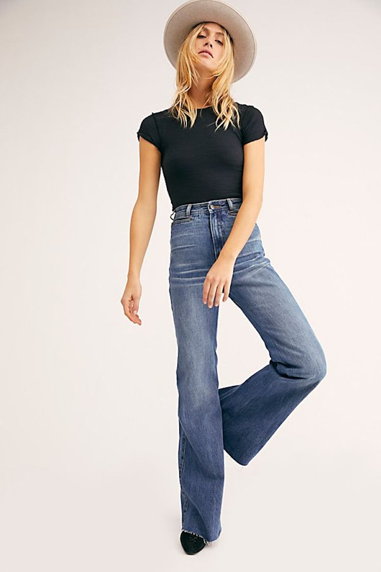 Neon Blonde Bella Super Sweeper Jeans