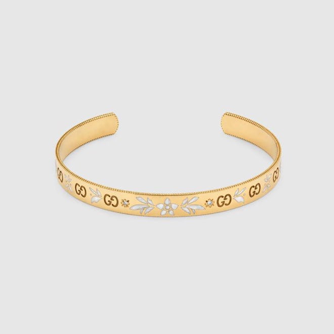 Icon Bracelet in Yellow Gold and Diamonds