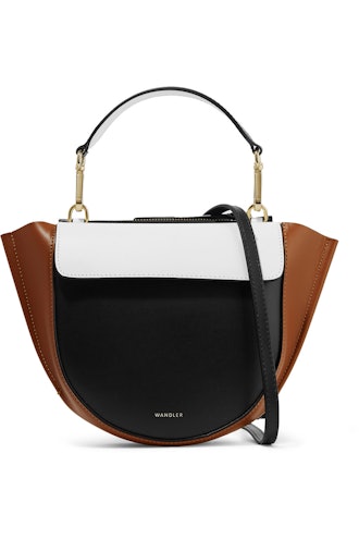 Hortensia Mini Color-Block Leather Shoulder Bag
