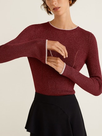 Contrast-Edge Sweater
