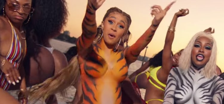 Cardi B S Twerk Music Video With City Girls Is Basically Her Dancing In Tiger Body Paint