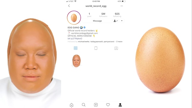 Patrick Starrr Turned Himself Into The Instagram Egg & It's Moderately ...