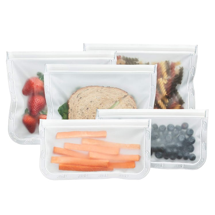 BlueAvocado Reusable Food Storage Bag Kit (5 Pack)