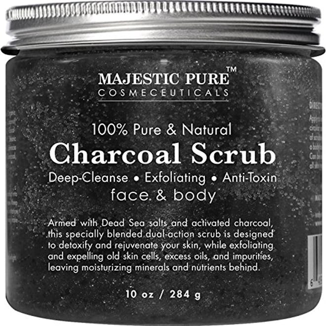 Majestic Pure Activated Charcoal Body and Facial Scrub