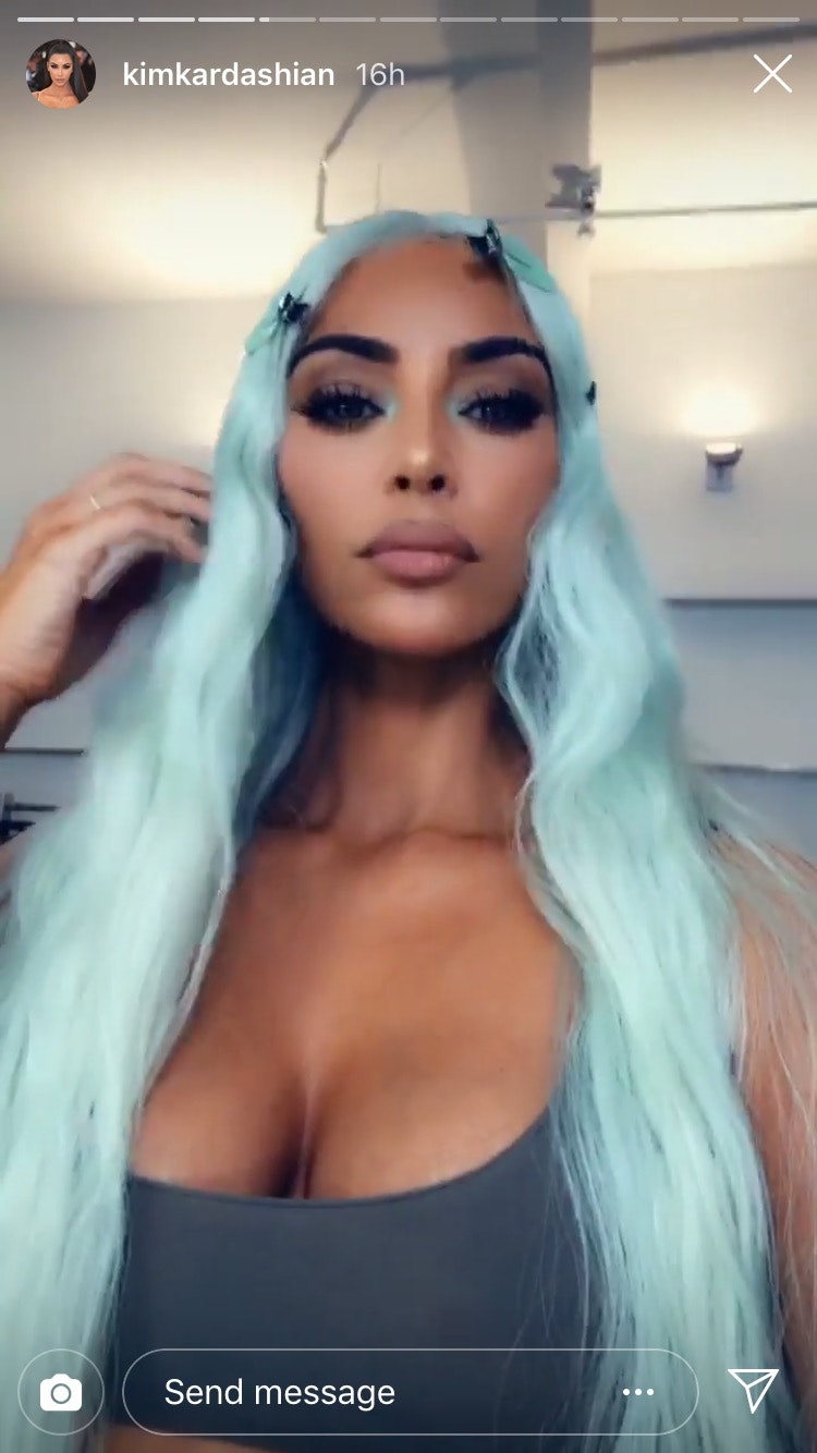 The Icy Blue Hair Trend Is A Celeb Favorite Everyone From Kim K To Lady Gaga Is In On It