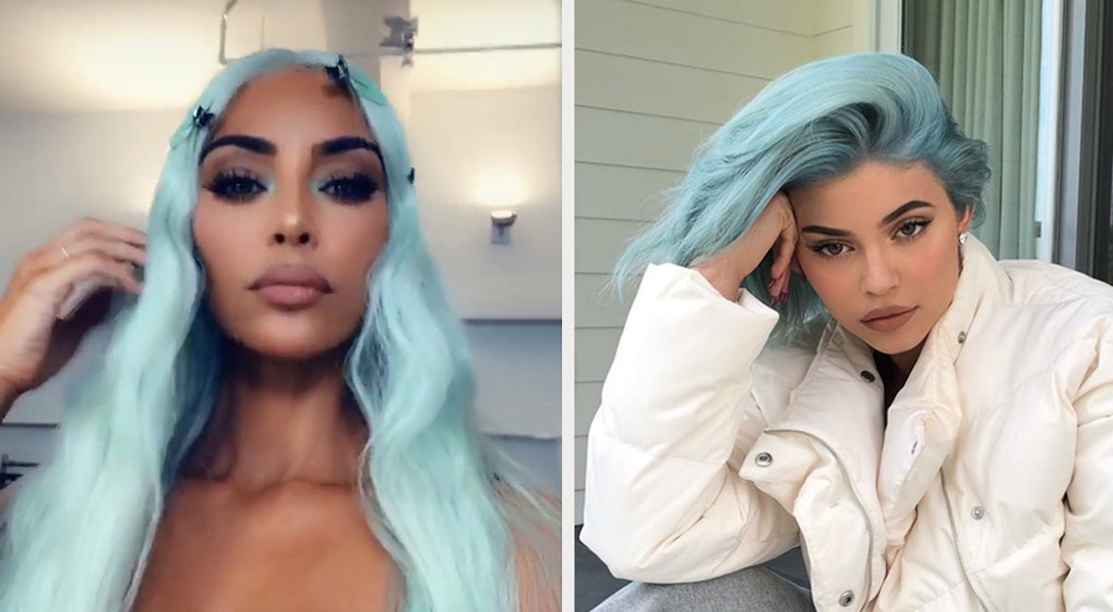 The Icy Blue Hair Trend Is A Celeb Favorite Everyone From Kim K