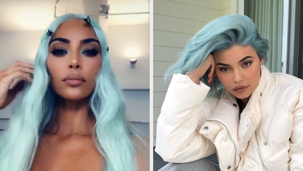The Icy Blue Hair Trend Is A Celeb Favorite Everyone From Kim K