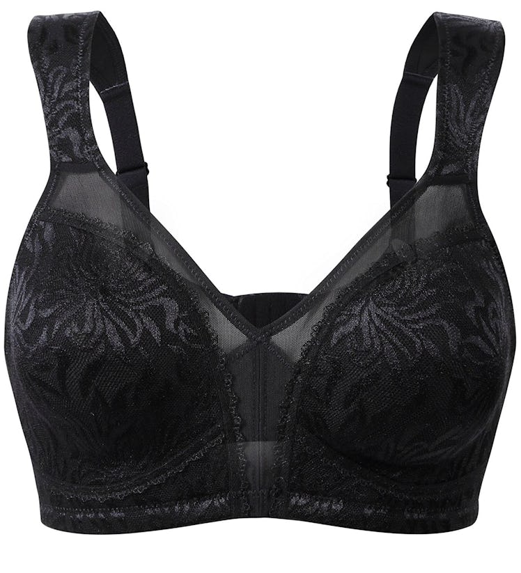 WingsLove Non Padded Comfort Strap Minimizer Wire-free Bra (Sizes 36B-48G)