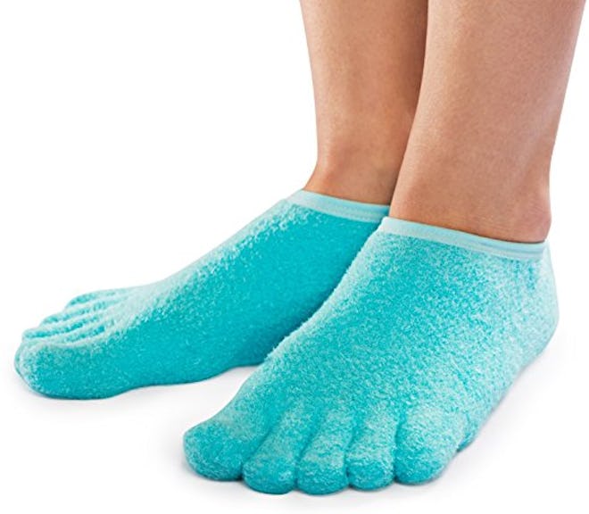 NatraCure 5 Toe Moisturizing Gel Socks