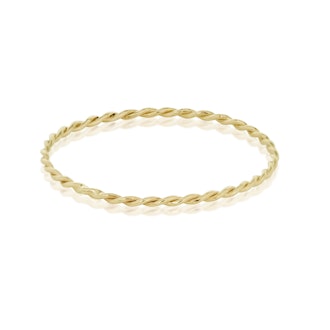 Ultra Fine Gold Twist Ring