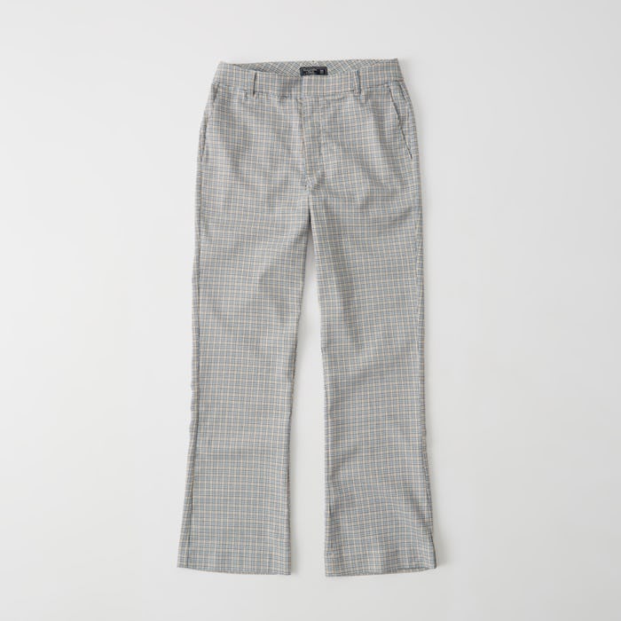 Cropped Ankle Flare Menswear Pants