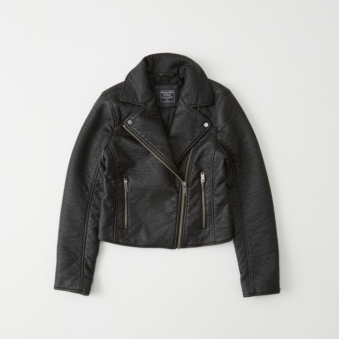 Faux Leather Moto Jacket