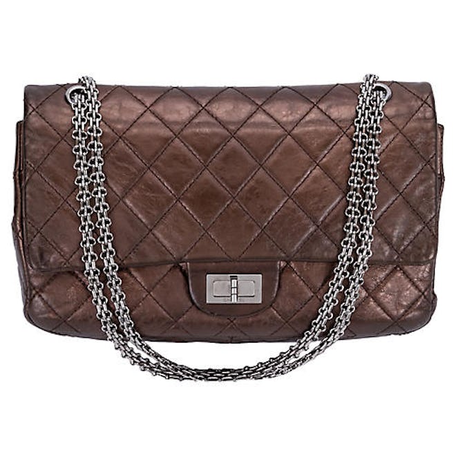 Chanel Metallic Bronze Jumbo Reissue Bag