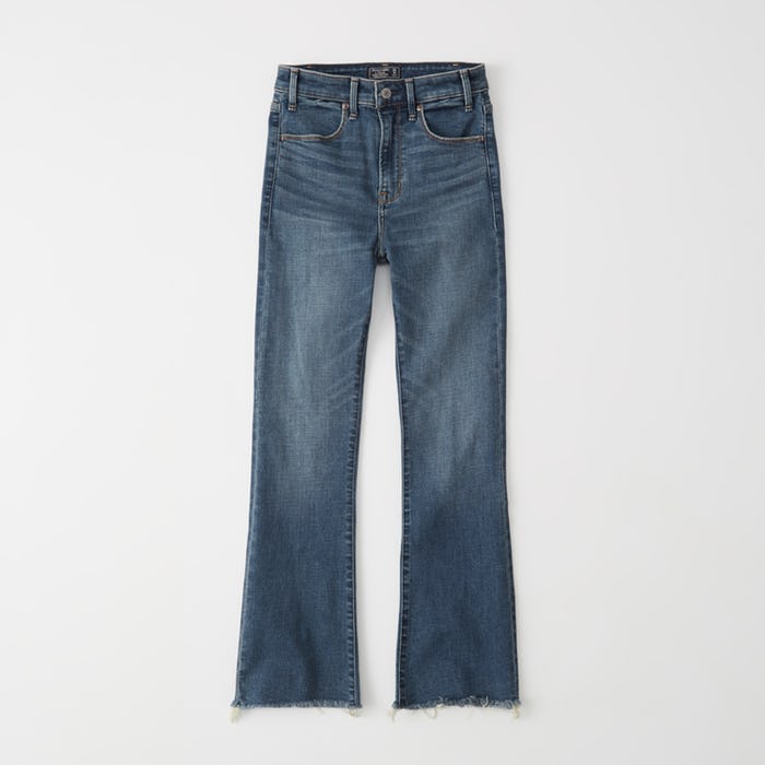 High Rise Ankle Flare Jeans