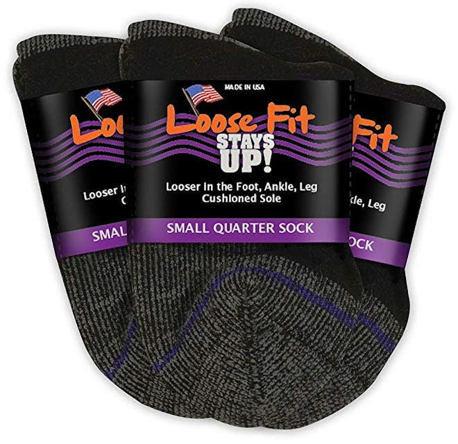 Loose Fit Stays Up Casual Socks (3 Pack)