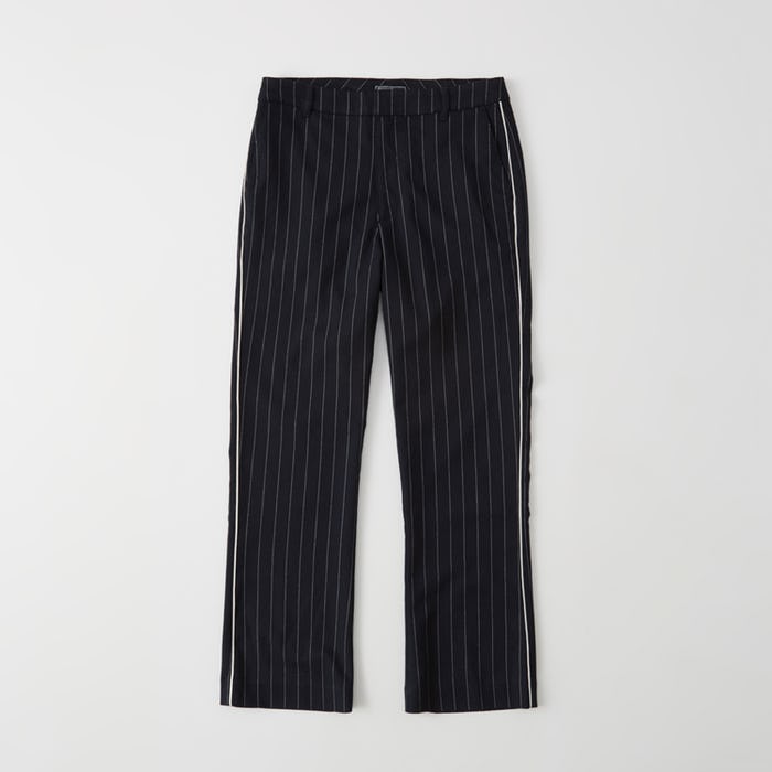 Cropped Ankle Flare Menswear Pants