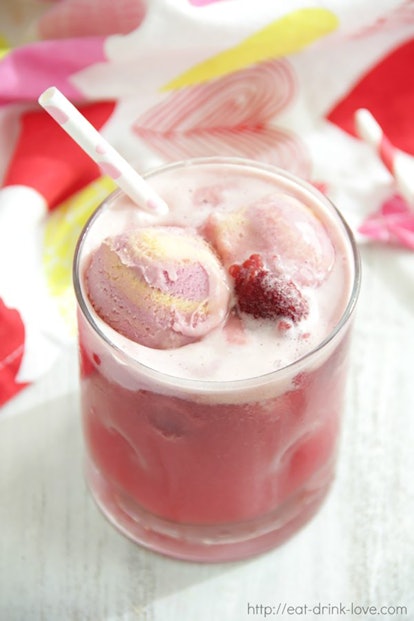 This Valentine's Day mocktail is extra sweet.